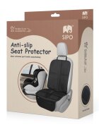 Sipo Protectie scaun auto cu strat antialunecare din silicon Negru