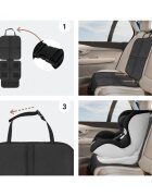 Sipo Protectie scaun auto cu strat antialunecare din silicon Negru