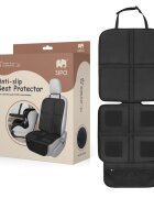 Sipo Protectie scaun auto cu strat antialunecare din silicon Negru