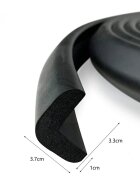 Sipo Rola protectie Baby Safety din spuma groasa pentru colturi mobilier 2 metri negru
