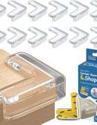 Sipo Set 12 coltare din silicon Baby Safety pentru protectie ridicata la colturile mobilei triunghi