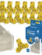 Sipo Set 12 coltare din silicon pentru colturi forma T fixare cu adeziv puternic Tesa fara urme