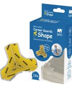 Sipo Set 12 coltare din silicon pentru colturi forma T fixare cu adeziv puternic Tesa fara urme
