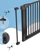 Sipo Set 2 adaptoare tip Y pentru porti de siguranta pentru scari si balustrade Negru