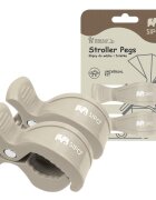 Sipo Set 2 cleme multifunctionale pentru carucior Beige