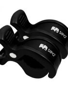 Sipo Set 2 cleme multifunctionale pentru carucior Negru