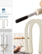 Sipo Set 2 incuietori Ecru flexibile universale