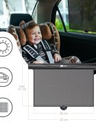 Sipo Set 2 parasolare tip rulou pentru geam auto Negru
