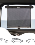 Sipo Set 2 parasolare tip rulou pentru geam auto Negru