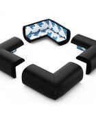 Sipo Set 4 aparatori moi Baby Safety pentru colturi negru