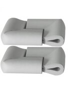 Sipo Set 4 aparatori moi Baby Safety pentru suprafetele de sticla ale mobilierului gri