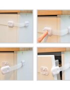 Sipo Sistem siguranta copii blocator sertare usa electrocasnice 6 bucati albgri