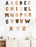 Sipo Sticker decorativ pentru copii autoadeziv Alfabet 70x73 cm