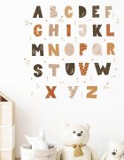 Sipo Sticker decorativ pentru copii autoadeziv Alfabet 70x73 cm