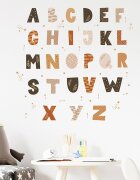 Sipo Sticker decorativ pentru copii autoadeziv Alfabet 70x73 cm