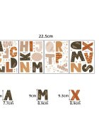 Sipo Sticker decorativ pentru copii autoadeziv Alfabet 70x73 cm