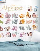 Sipo Sticker decorativ pentru copii autoadeziv Alfabetul Animalelor 65 x 100 cm