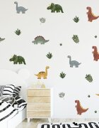 Sipo Sticker decorativ pentru copii autoadeziv Dinozauri 90x80 cm