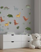 Sipo Sticker decorativ pentru copii autoadeziv Dinozauri 90x80 cm