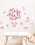 Sipo Sticker decorativ pentru copii autoadeziv Fluturi 53x88 cm