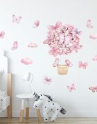 Sipo Sticker decorativ pentru copii autoadeziv Fluturi 53x88 cm
