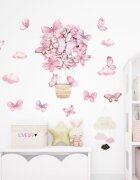 Sipo Sticker decorativ pentru copii autoadeziv Fluturi 53x88 cm