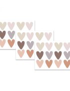 Sipo Sticker decorativ pentru copii autoadeziv Inimioare Boho 30x225 cm