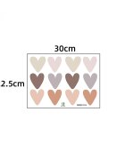 Sipo Sticker decorativ pentru copii autoadeziv Inimioare Boho 30x225 cm