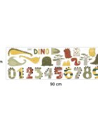 Sipo Sticker decorativ pentru copii autoadeziv Numerele lui Dino 63x63 cm