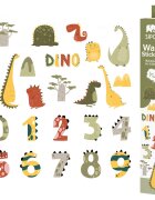 Sipo Sticker decorativ pentru copii autoadeziv Numerele lui Dino 63x63 cm