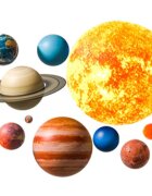 Sipo Sticker decorativ pentru copii autoadeziv Planete 91x72 cm