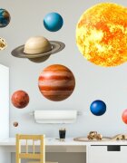 Sipo Sticker decorativ pentru copii autoadeziv Planete 91x72 cm