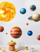 Sipo Sticker decorativ pentru copii autoadeziv Planete 91x72 cm