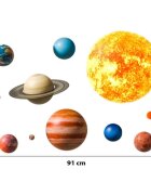 Sipo Sticker decorativ pentru copii autoadeziv Planete 91x72 cm