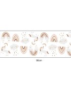 Sipo Sticker decorativ pentru copii autoadeziv Unicorni si Curcubeu 54x86 cm