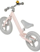 Skiddou Bicicleta copii fara pedale Nils Keep Pink Roz 12 inch cadru din aluminiu ultra-usoara scaun reglabil de la 33 la 39 cm roti spuma EVA+PU de la 2 ani include sonerie pentru bicicleta volan cu blocare prin rotire