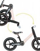Skiddou Bicicleta copii fara pedale Ronny Keep Pink 12 inch pliabila scaun reglabil 35.5-40 cm roata din fata are sistem de suspensii roti spuma EVA+PU ghidon reglabil pe 2 nivele de la 2 ani