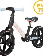 Skiddou Bicicleta copii fara pedale Ronny Keep Pink 12 inch pliabila scaun reglabil 35.5-40 cm roata din fata are sistem de suspensii roti spuma EVA+PU ghidon reglabil pe 2 nivele de la 2 ani