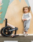 Skiddou Bicicleta copii fara pedale Ronny Keep Pink 12 inch pliabila scaun reglabil 35.5-40 cm roata din fata are sistem de suspensii roti spuma EVA+PU ghidon reglabil pe 2 nivele de la 2 ani