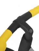 Skiddou Bicicleta copii fara pedale Ronny Yellow 12 inch pliabila scaun reglabil 35.5-40 cm roata din fata are sistem de suspensii roti spuma EVA+PU ghidon reglabil pe 2 nivele de la 2 ani