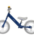 Skiddou Bicicleta fara pedale Nils Denim Bleumarin 12 inch cadru din aluminiu ultra-usoara scaun reglabil de la 33 la 39 cm roti spuma EVA+PU de la 2 ani include sonerie pentru bicicleta volan cu blocare prin rotire