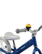 Skiddou Bicicleta fara pedale Nils Denim Bleumarin 12 inch cadru din aluminiu ultra-usoara scaun reglabil de la 33 la 39 cm roti spuma EVA+PU de la 2 ani include sonerie pentru bicicleta volan cu blocare prin rotire