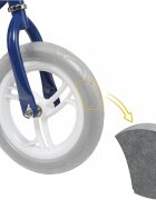 Skiddou Bicicleta fara pedale Nils Denim Bleumarin 12 inch cadru din aluminiu ultra-usoara scaun reglabil de la 33 la 39 cm roti spuma EVA+PU de la 2 ani include sonerie pentru bicicleta volan cu blocare prin rotire