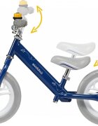 Skiddou Bicicleta fara pedale Nils Denim Bleumarin 12 inch cadru din aluminiu ultra-usoara scaun reglabil de la 33 la 39 cm roti spuma EVA+PU de la 2 ani include sonerie pentru bicicleta volan cu blocare prin rotire
