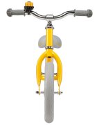 Skiddou Bicicleta fara pedale Nils Galben 12 inch cadru din aluminiu ultra-usoara scaun reglabil de la 33 la 39 cm roti spuma EVA+PU de la 2 ani include sonerie pentru bicicleta volan cu blocare prin rotire