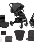 Skiddou Carucior 2 in 1 Moss Onyx negru