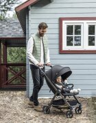 Skiddou Carucior sport pliabil Mell Onyx ultracompact pentru calatorii Negru