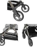 Skiddou Carucior sport pliabil Mell Onyx ultracompact pentru calatorii Negru