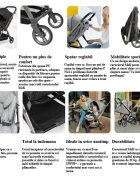 Skiddou Carucior sport pliabil Mell Onyx ultracompact pentru calatorii Negru