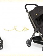 Skiddou Carucior sport pliabil Mell Onyx ultracompact pentru calatorii Negru